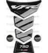 Tank Pad "Frames" for Honda VFR 750F gray+carbon look