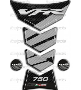 Tank Pad for Honda VFR 750F gray+carbon look "Frames"