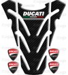 Tank Pad DUCATI Monster "top wings" Carbon Sticker + 4