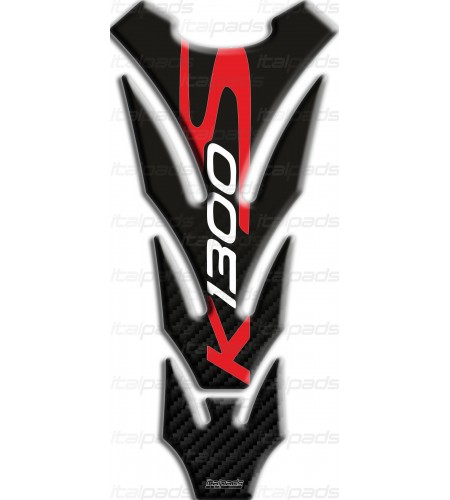 Tank Pad for BMW K1300S black gradient carbon look "SLIM"