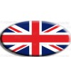 Sticker Union Jack Royal British flag Range Rover OVAL