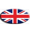 Sticker Union Jack Royal British flag Range Rover OVAL