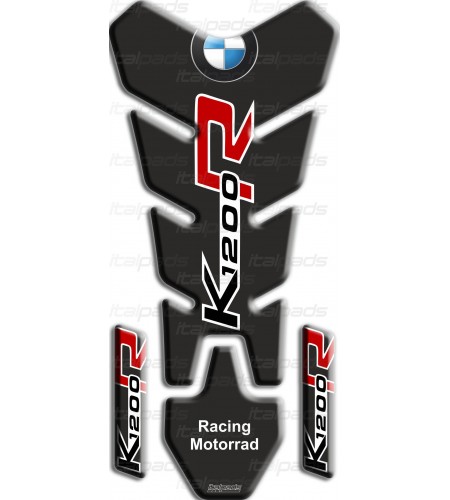 Tank Pad black for BMW K1200R slim +2