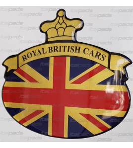 Sticker Union Jack Royal British flag  Range Rover base gold