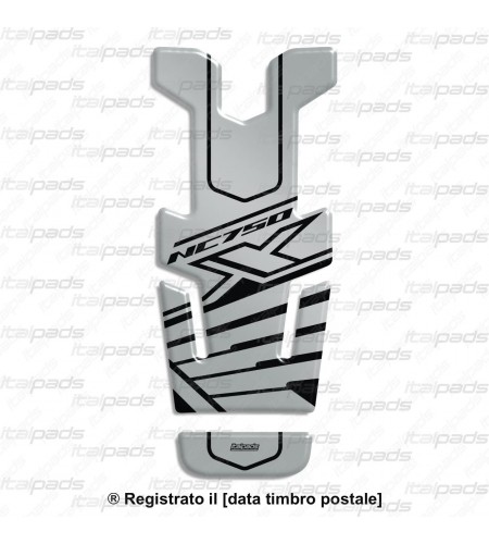 TANK PAD silver gray for Honda NC750X - ver. 2016