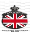 Sticker Union Jack Royal British flag Range Rover Black 76x68