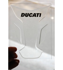 TRANSPARENT TANK PAD PROTECTIVE for DUCATI "wings" mod.