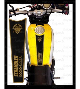 TANK PAD Gold/Black for Ducati Scrambler