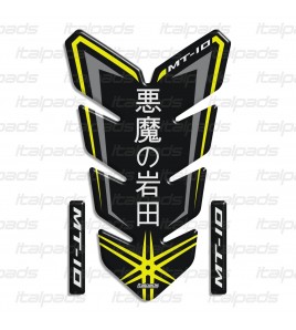 Tank Pad "Iwata's devils" for Yamaha MT-10 black/yellow