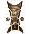 Tank Pad  mod. "Shark" for Kawasaki Z750 gold-carbon look