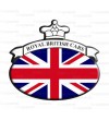 Sticker Union Jack Royal British flag Range Rover B/W