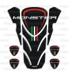 Tank Pad for DUCATI Corse monster nero "top wings" black TANK PAD + 4 free