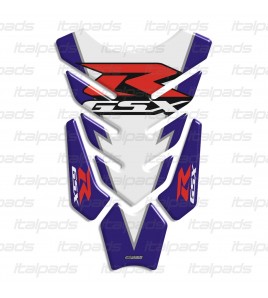 Tank Pad for SUZUKI GSX-R mod. "Hyper-Wings" white-bleu