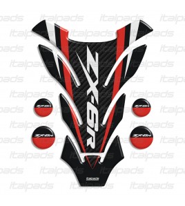 TANK PAD mod. "Detroit" for Kawasaki ZX6-R red