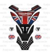 Tank Pad for Triumph U.K. flag Union Jack mod. "DETROIT Top" + 4 FOR FREE!!