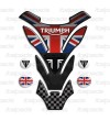 Tank Pad for Triumph U.K. flag Union Jack mod. "DETROIT Top" + 4 FOR FREE!!