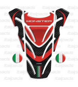 TANK PAD sticker "Top wings" for Ducati Monster carbon + 2 For free!!