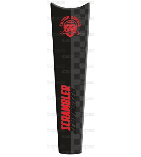 TANK PAD red tones for Ducati Scrambler