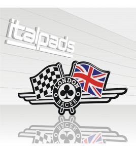 Resin Sticker 3D London Racer flag Union Jack Triumph