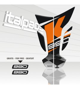 Tank Pad for KTM SM990 black chess mod. "Wings"+2