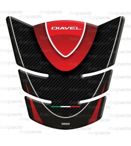 Tank Pad texture carbon look for DUCATI Diavel