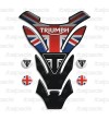 Tank Pad "DETROIT Top black" for Triumph U.K. flag Union Jack