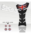 Tank Pad Union Jack "Classic" carbon look Triump+4