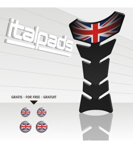Tank Pad Union Jack "Classic" carbon look Triump+4