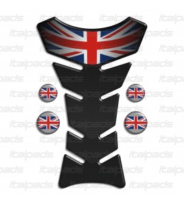 Tank Pad Union Jack "Classic" carbon look Triump+4