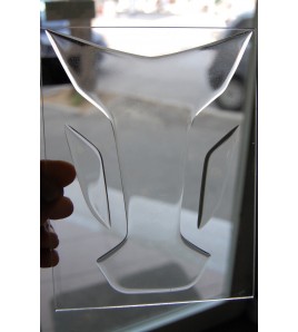 CLEAR TRANSPARENT TANK PAD "WINGS"