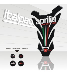 TANK PAD PROTECTIVE for Aprilia Racing mod. "Detroit Top black" + 4