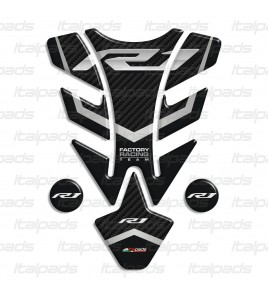 Tank Pad mod. "Illinois" gray scale carbon look for Yamaha R1