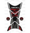 Tank Pad  mod. "Shark" red/carbon look, for Kawasaki Z900
