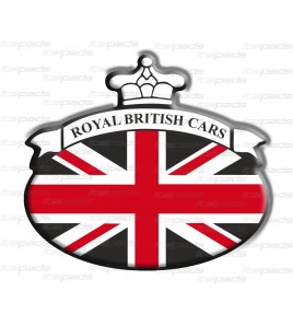 Sticker Union Jack Royal British flag Range Rover Black/Red