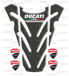 Tank Pad "top wings" Carbon look for DUCATI Monster