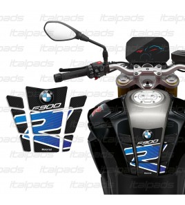 Resin Tank Pad texture carbon look/bleu for BMW F900R