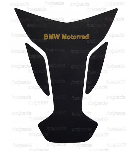 Tank Pad GENUINE LEATHER black/gold for BMW