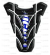 TANK PAD  "Top wings Rip" carbon look/bleu for Ducati Monster