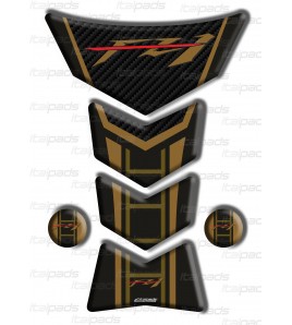 Tank Pad for Yamaha FZ1 gold-carbon look "Frames/S"
