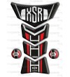 Tank pad mod. "Frames" for Yamaha XSR red white
