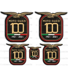 Decorative resin stickers Centenary Anniversary Moto Guzzi