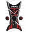Tank Pad mod. "Shark" for Kawasaki Z750 red tones