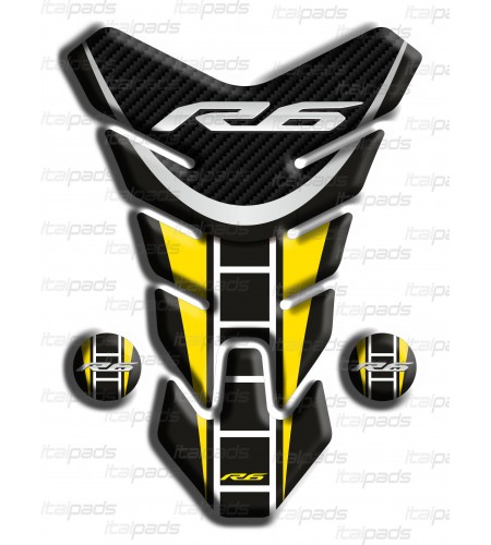 Tank Pad Yamaha R6  "Nevada" black yellow L