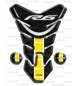 Tank Pad Yamaha R6  "Nevada" black yellow C