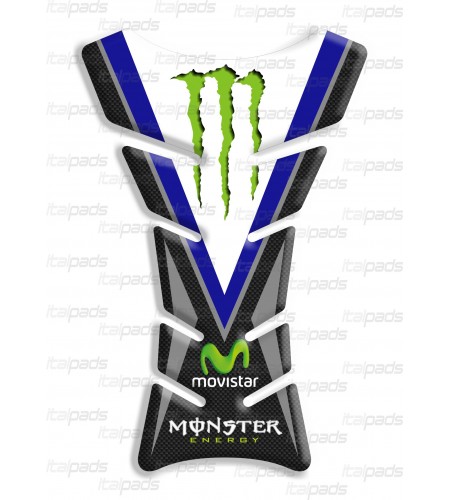 Tank pad  Classic Monster Blue-carbon Sport Racing