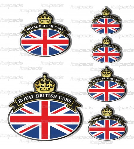 Kit 6 Stickers Union Jack English flag Range Rover Mini Land