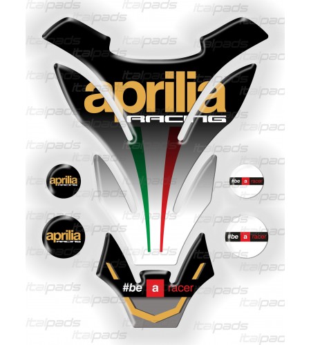 Tank pad mod. "Detroit Top" Racing gold for APRILIA