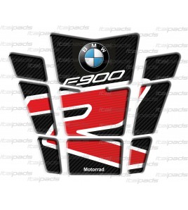 Tank Pad carbon look/red for BMW F900R, protection tank bike