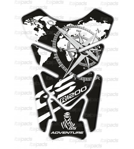 TANK PAD Black/White "Michigan" for BMW R1200GS Adventure