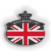 Sticker Union Jack Royal British flag Range Rover Black black white honeycomb